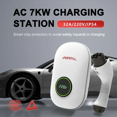 Kayal APP Control 220V 32A Evse Electric Vehicle Charging Station New Arrival EV Car Intelligent Charger with CE Certificate