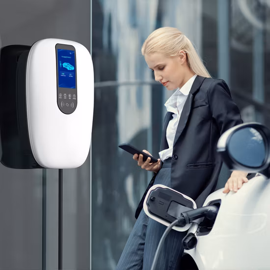 Bluesky AC Wallbox EV Charging Station with Ocpp Ethernet, 4G, WiFi